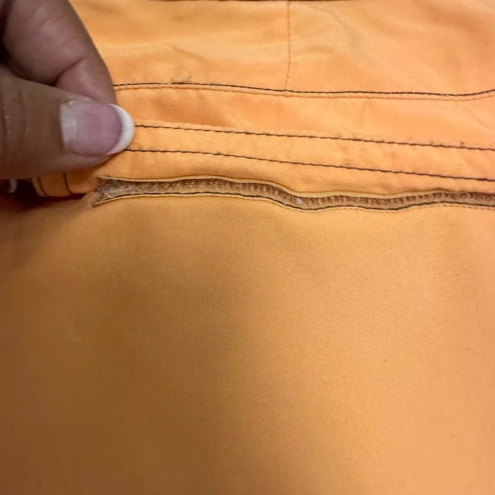 Mooloolaba Women Swim Trunks‎ Board Shorts Drawstring Peach Brown Beach Trim L